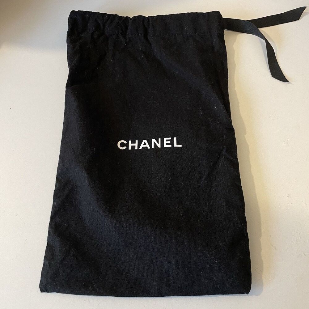 Vintage Chanel Dust Bag Small Black 13 x 7.5